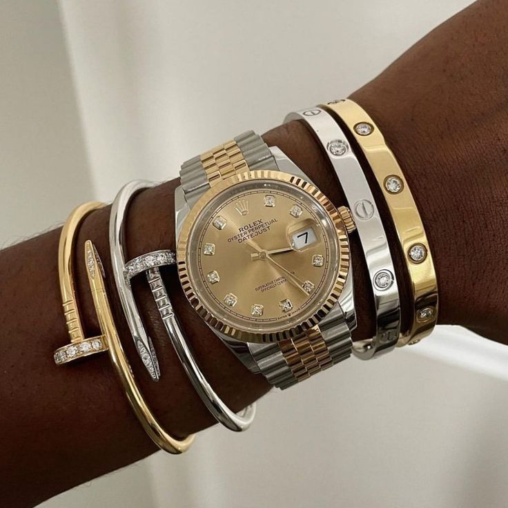 Diamond Screw Bracelet - Silver