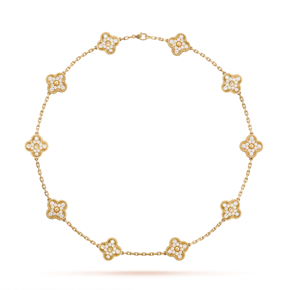 Four Leaf Clover Necklace- Diamond