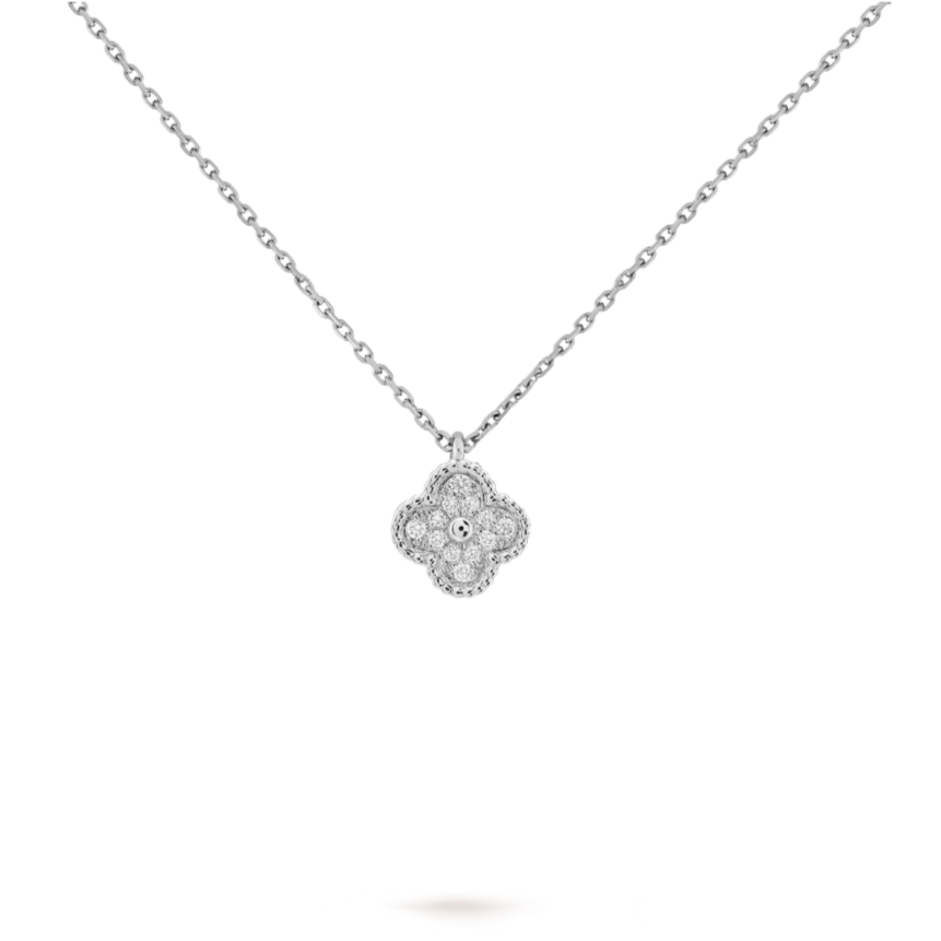 Four Leaf Clover Necklace- Diamond