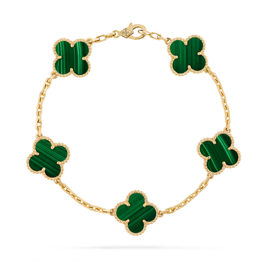 Four Leaf Clover Bracelet - Green