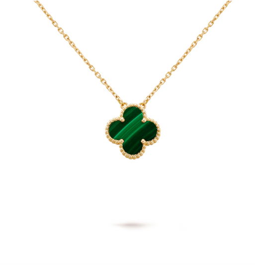 Four Leaf Clover Necklace- Green
