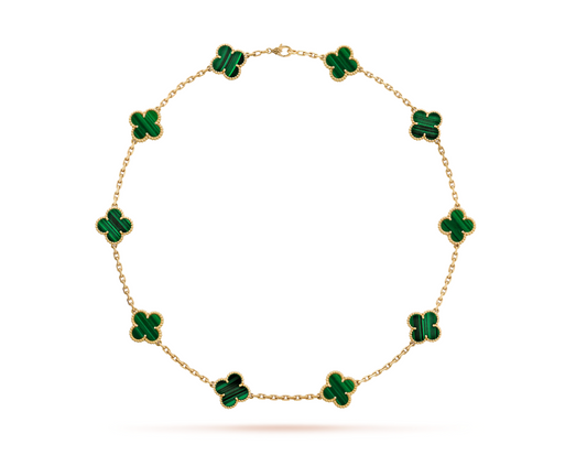 Four Leaf Clover Necklace- Green