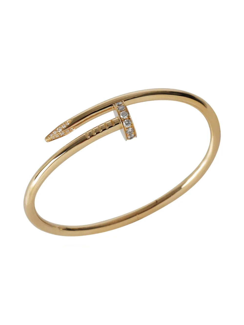 Diamond Nail Bracelet - Gold