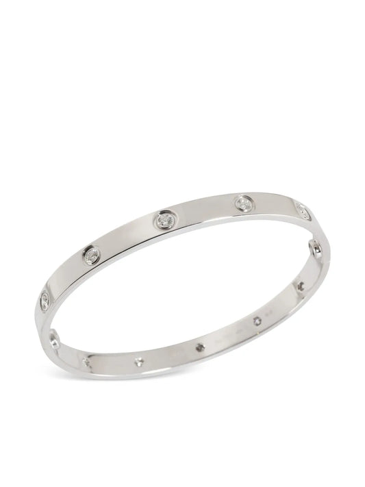 Diamond Screw Bracelet - Silver